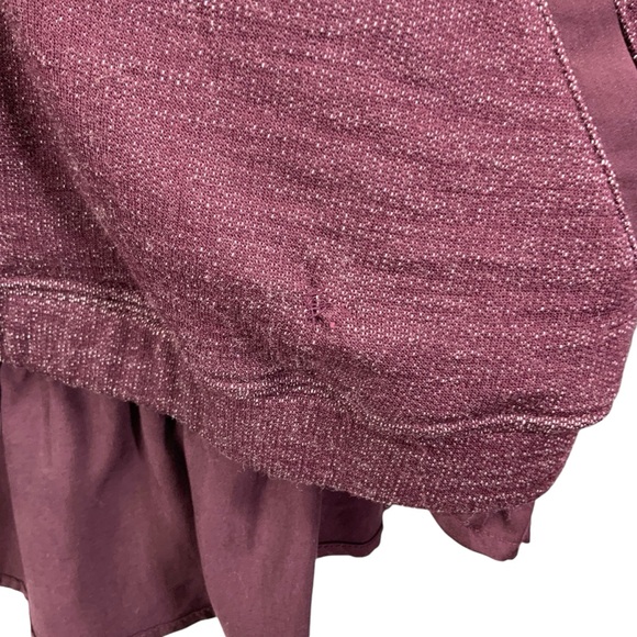 ♻️DONATED 5-1-25♻️ LULULEMON Zip Up Hoodie Size 6 Heathered Burgundy Maroon  A27 - Picture 13 of 14
